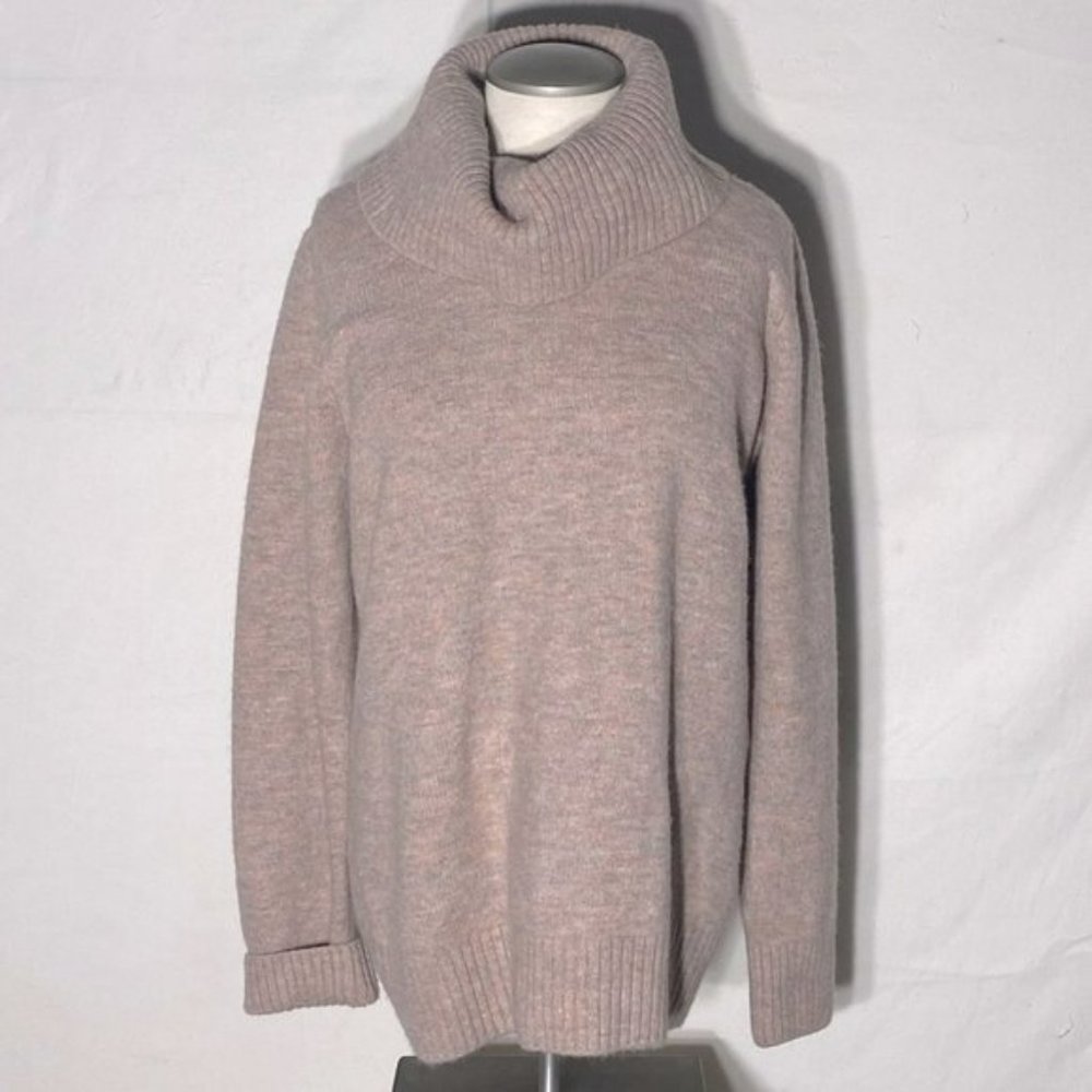 LE Chateau Light Pink Soft Acrylic Blend Long Sleeve Turtleneck Sweater XXS